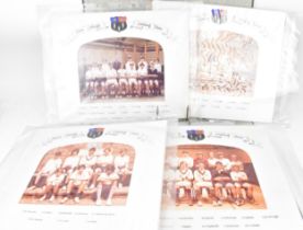 A binder containing photographs of Eton College Boxing teams from 1954 until 1975, the photographs