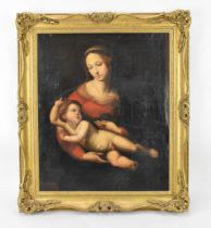 After Raphael (1483-1520), 'The Bridgewater Madonna', Italian School, 19th century, oil on canvas,