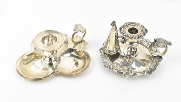 A Victorian miniature silver chamber stick by Edward, Edward junior, John & William Barnard,