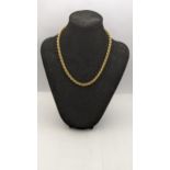 A 9ct gold rope twist style necklace, total weight 8.2g Location: