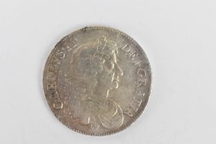 Wreck coins - H.M.S Association - Charles II (1660 -1685), Crown, dated 1677, Third Laureate and