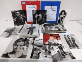 A collection of approx. 253 photographic prints of 1960s/70s music, fashion and film icons of the