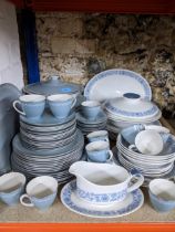 A Royal Doulton Aegean pattern part dinner service comprising 84 pieces, and a Royal Doulton