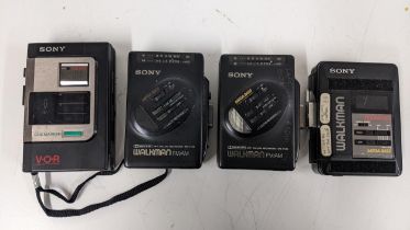 Four Sony Walkmans to include VM -FX35, TCM -37V and others Location: