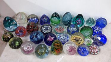 A selection of paperweights to include Caithness and others, some limited edition (30) Location: