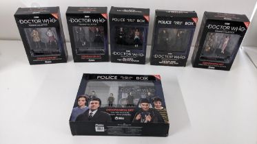 Doctor Who - a collection of six Eaglemoss Companion sets, figurine collections to include The First