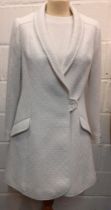 A 1960's Elgee of London 2 piece formal outfit comprising mini shift dress and matching jacket in