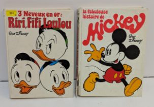 Two Walt Disney comic books, French editions Location: