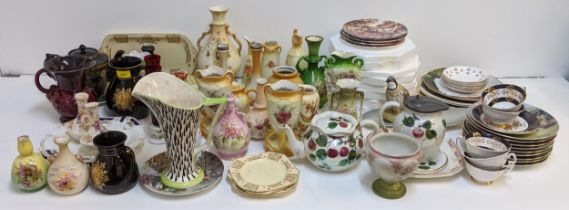A mixed lot of china and ceramics to include The Periwinkle Tea Rooms, Hamilton collectors plates,