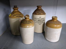 Four stoneware jars, two advertising Maidenhead Breweries A/F Location: