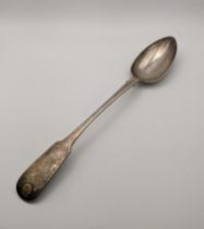 A possibly Canadian early 19th century silver basting spoon