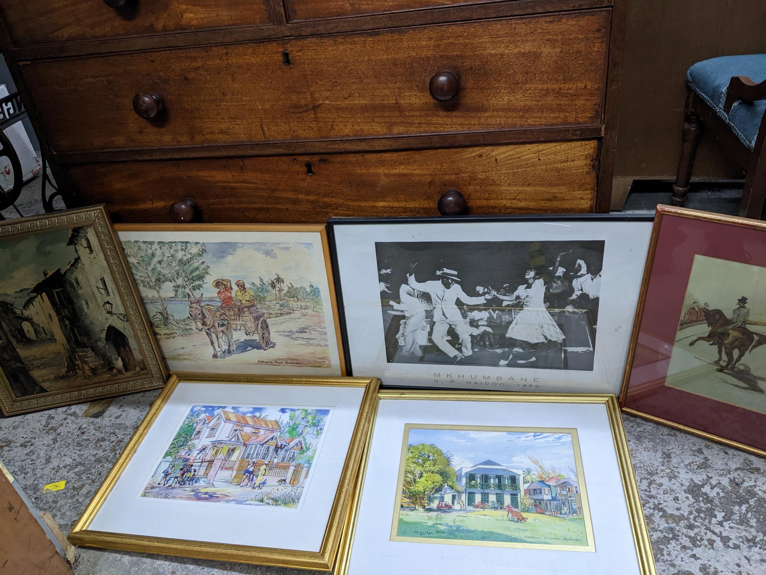 A mixed lot of framed and glazed prints to include those after Millet and Fred Morgan a Pears - Image 5 of 6