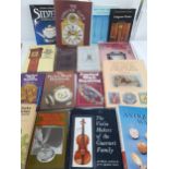 A quantity of books on horology, violins and collectables Location: 1:4