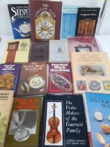 A quantity of books on horology, violins and collectables Location: 1:4