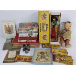 A mixed lot to include a boxed Pelham puppet, Enid Blyton books and other items Location: