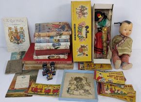 A mixed lot to include a boxed Pelham puppet, Enid Blyton books and other items Location: