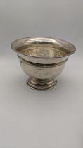 A silver pedestal bowl hallmarked London 1930 on a later base Location: