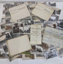 Approximately 130 postcards, mainly from Chalfont St Peter and the surrounding area, four indentures