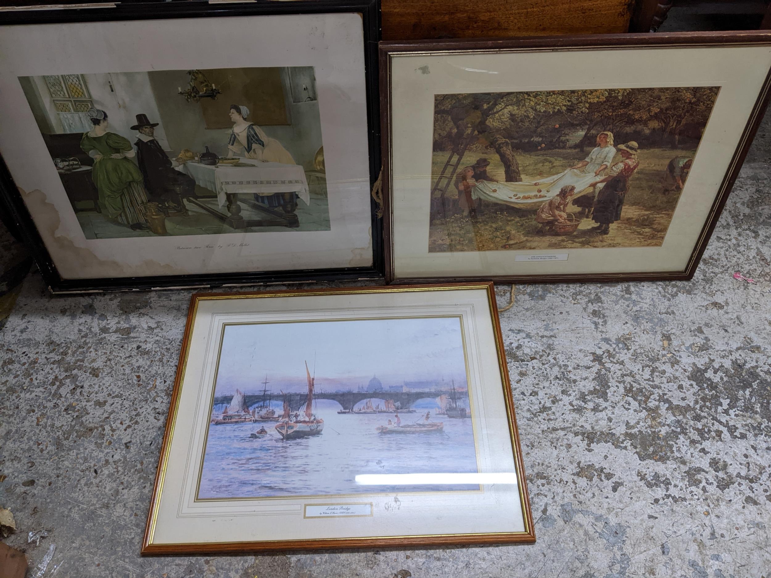 A mixed lot of framed and glazed prints to include those after Millet and Fred Morgan a Pears - Image 3 of 6