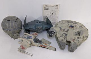 Star Wars toys to include a Goloub model of the Death Star, a millennium falcon and a Tie fighter