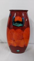 A Poole pottery 'African sky' pattern vase, 25.5h Location: