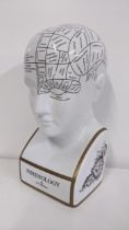 A ceramic phrenology bust after L.N Fowler 19.5h Location: