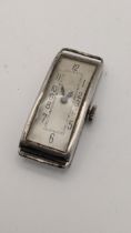 An Art Deco Sapho 15 jewel silver cased manual wind gents wristwatch Location: