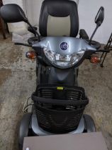 An Excel Galaxy II mobility scooter with key, power pack and user manual, Location G