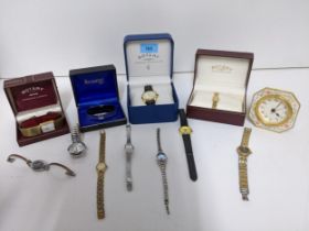 A selection of ladies and gents quartz wristwatches to include Rotary, Ted Baker, Pulsar,