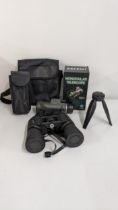 Cased Beantlee binoculars 20 x 50 and Arpbest Monocular telescope with tripod & iphone holder,