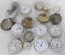 A selection of wristwatches and pocket watch parts to include Garrard, Waltham, Tavannes and others,