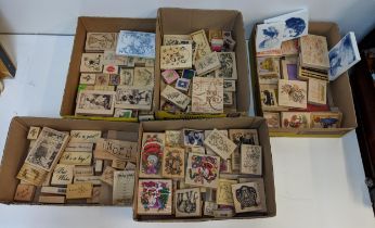 A large collection of mainly unused printing block stamps, Location: