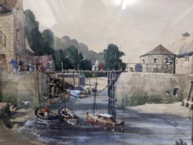 K H Panter ARIBA, FRSA - Porlock Weir, watercolour. signed lower right, Bristol Savages exhibition