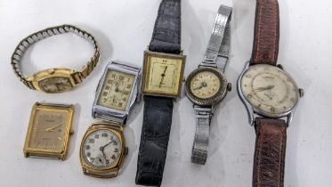 Mixed wristwatches to include a 1930s gents chrome plated watch, Lanco, Citizen and others,