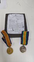 WWI War and Victory medals, 102855 GNR.R.GRUTCHER.R.A and 102855 GNR.R.GRUTCHER.R.A Location: