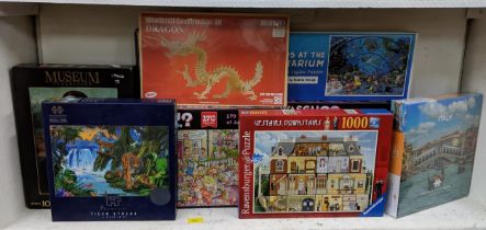 Assorted jigsaws to include The Venetian Masked Ball, Venice, and others Location: RWM