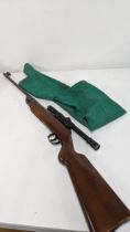 A BSA original air rifle with scope Location: