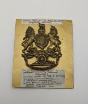 A Royal Artillery Victorian officers helmet plate, circa 1878-1901 Location: