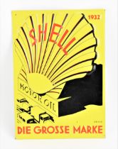 A 1992 Continental Shell Motor Oil enamel sign, 'Die Grosse Marke' 1932, possibly limited edition,