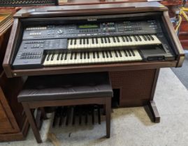 A Technics PCM Sound organ with stool Location: