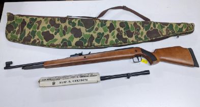 A West German 'original' air riffle model 50, type 01.177 calibre, under lever spring piston action,