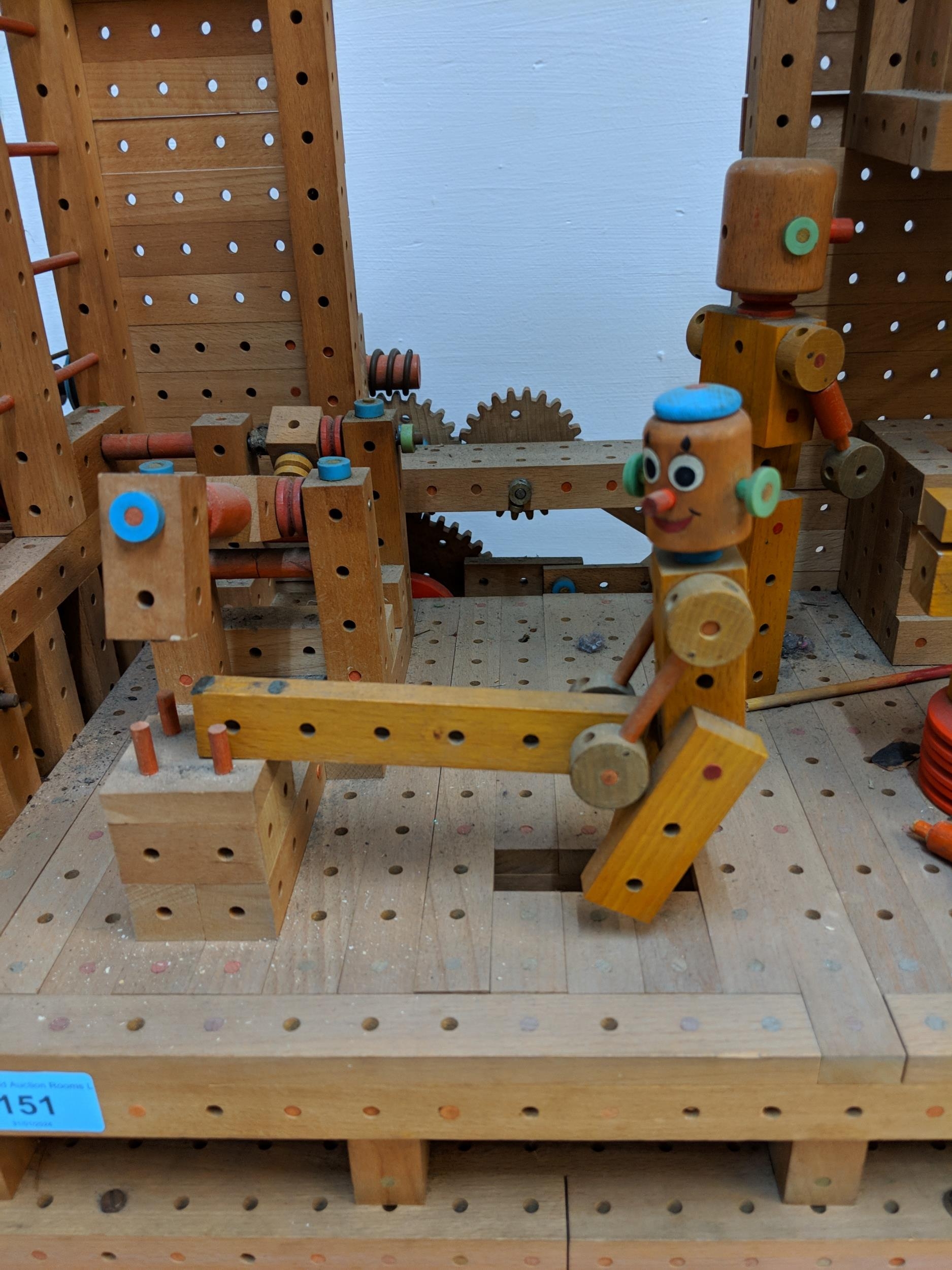 A self-made (possibly Mattel) woodworking/watermill workshop, with electrically-powered motor ( - Image 6 of 14