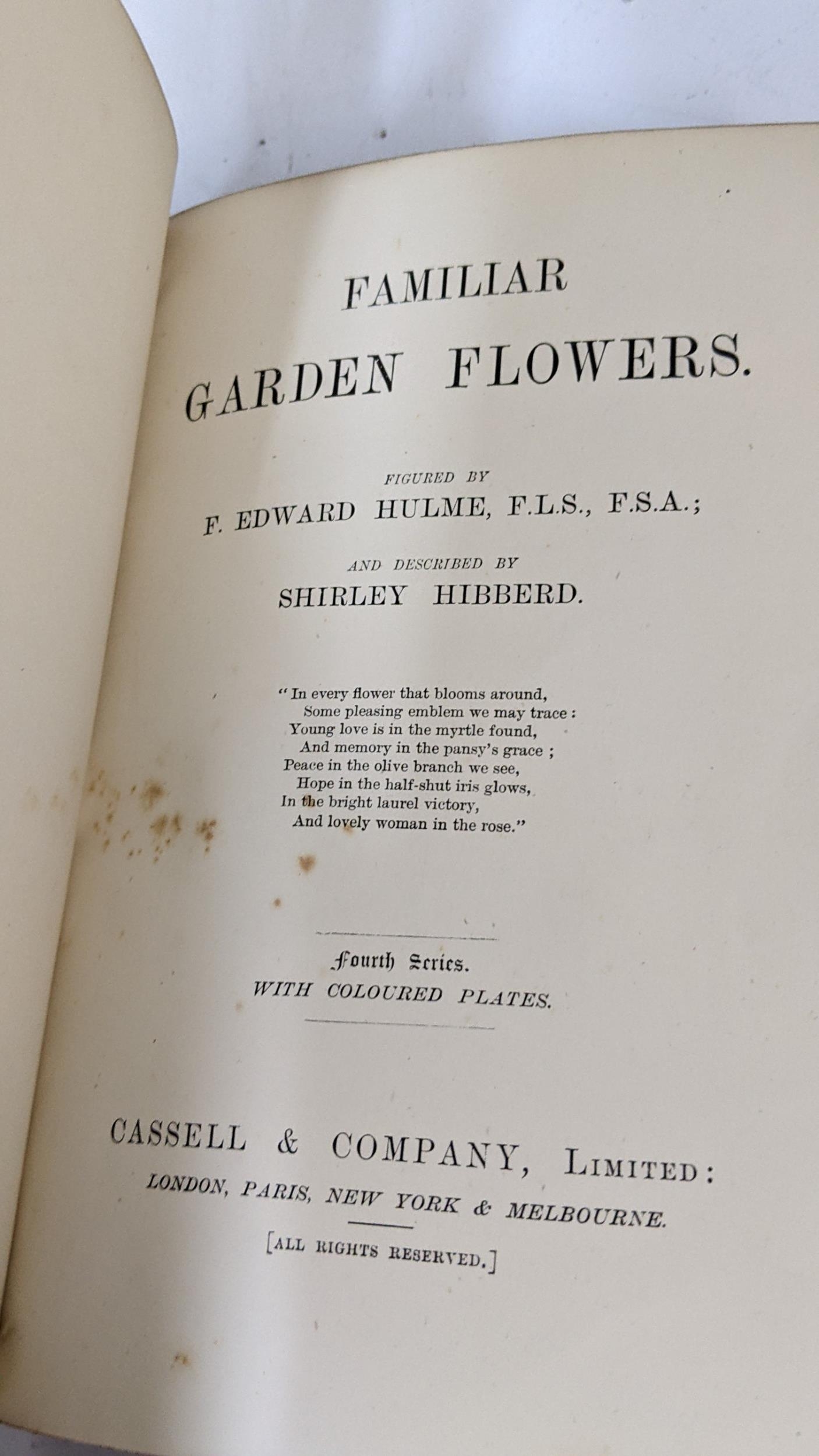 Books - five volumes of Familiar Garden Flowers with coloured plates Location: - Image 5 of 6