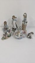 Lladro to include Lladro modernism 6664, Lladro 5232 Girl with Playful Kittens Location: