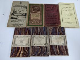 Seven folding maps to include three new 1 inch ordinance survey maps, retailed by Edward Stanford