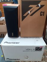 A Pioneer VSX-LX 56 Audio Video multi-channel receiver with instructions and original box together