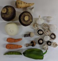 Penkridge ceramic model vegetables Location:
