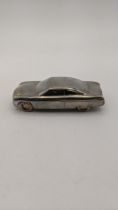 A Jacques Nasser sterling silver promotion model of a car inscribed 'Seasons Greetings Jacques