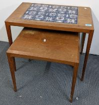 Two mid 20th century Silkeborg Danish occasional tables, one with a tiled top Location: