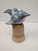 Todd Warner ceramic dinner bell fashioned as a fish Location:6.3